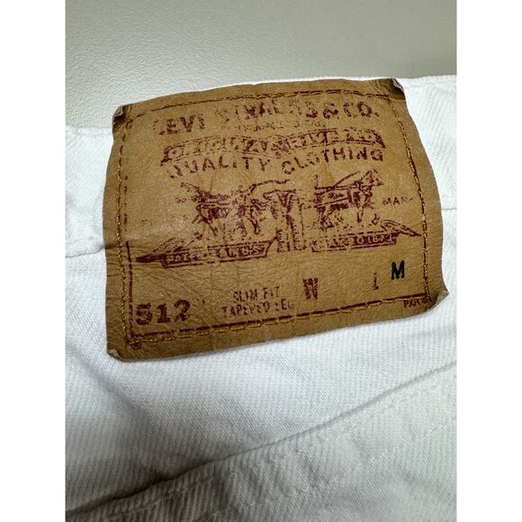Vintage ‘94 Levi's 512 Jeans Womens 7 White Slim Fit Tapered Leg 90s Made in USA - Picture 15 of 16